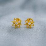 MINI SUNFLARE GOLD EARRINGS - 22K JEWELLERY