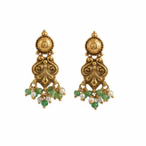 VANIKA TEMPLE GOLD EARRINGS - 22K JEWELLERY