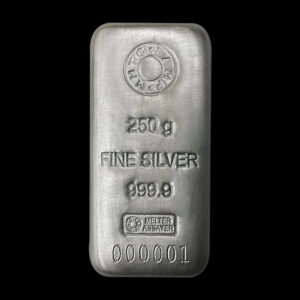 MMTCPAMP 250GM SILVER CASTED BAR