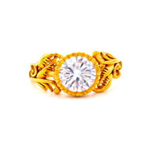 AURIC RIDGE MEN'S GOLD RING - 22K JEWELLERY
