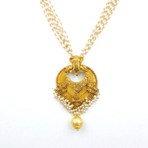 GAJA PEARL HERITAGE GOLD NECKLACE - 22K JEWELLERY