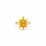 GOLDEN TURTLE CHARM RING - 22K JEWELLERY