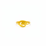 GOLDEN BLOSSOM SWIRL RING - 22K JEWELLERY