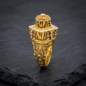 GULZAR ROYALE MEN'S GOLD RING - 22K JEWELLERY