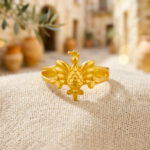 GOLDEN WING WHISPER RING - 22K JEWELLERY
