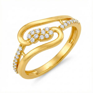 GOLDEN LOOP SPARK RING - 22K JEWELLERY