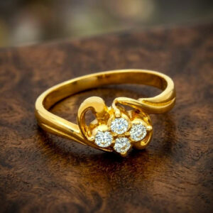 AURORA BLOOM CLUSTER GOLD RING - 22K JEWELLERY