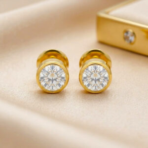 SNOWDROP GOLD STUDS - 22K JEWELLERY