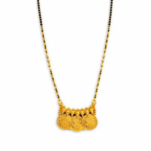 LAKSHMI COIN GOLD MANGALSUTRA- 22K JEWELLERY