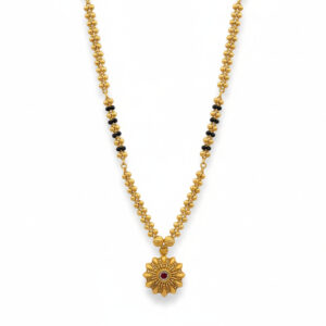 FLORAL GRACE GOLD MANGALSUTRA- 22K JEWELLERY