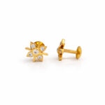 MINI SUNFLARE GOLD EARRINGS - 22K JEWELLERY