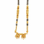 ROYAL TWIN CHARM GOLD MANGALSUTRA- 22K JEWELLERY