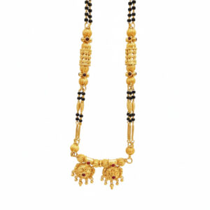 ROYAL TWIN CHARM GOLD MANGALSUTRA- 22K JEWELLERY