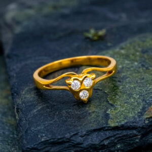 HARMONY TRIANGLE GOLD RING - 22K JEWELLERY