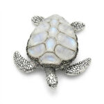 CRYSTAL TIDE SILVER TURTLE- 925 STERLING SILVER