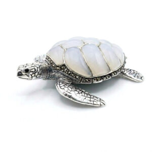 CRYSTAL TIDE SILVER TURTLE- 925 STERLING SILVER