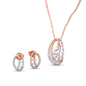 PRECIOUS PETALS DIAMOND PENDANT SET - 18K JEWELLERY