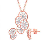 ARCTIC BLOOM DIAMOND PENDANT SET - 18K JEWELLERY