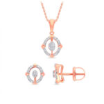 MYSTIC EYE DIAMOND PENDANT SET - 18K JEWELLERY
