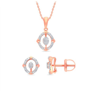 MYSTIC EYE DIAMOND PENDANT SET - 18K JEWELLERY