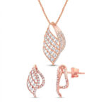 WHISPERING WINGS DIAMOND PENDANT SET - 18K JEWELLERY