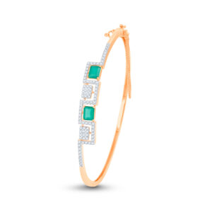 EMERALD DUO DIAMOND BRACELET - 18K JEWELLERY