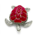 CRIMSON TIDE SILVER TURTLE- 925 STERLING SILVER