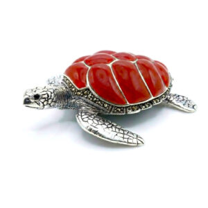 CRIMSON TIDE SILVER TURTLE- 925 STERLING SILVER