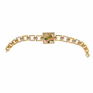 FLORA SQUARE GOLD BRACELET- 22K JEWELLERY