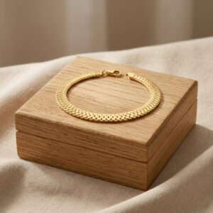 ROYAL HONEYCOMB GOLD BRACELET - 22K Jewellery