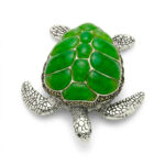 VERDANT SHELL SILVER TURTLE- 925 STERLING SILVER