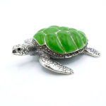 VERDANT SHELL SILVER TURTLE- 925 STERLING SILVER