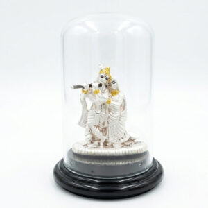 RADHA KRISHNA SILVER DASHBOARD IDOL - 925 STERLING