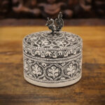 SHAHI KARIGARI SILVER TREASURE BOX - 925 STERLING SILVER