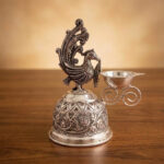 MAYUR JYOTI DEEP SILVER DIYA - 925 STERLING SILVER