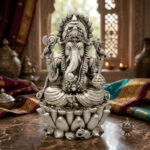 HERITAGE GANPATI SILVER IDOL - 925 STERLING SILVER