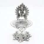 SHUBH GANESH JYOT SILVER DIYA - 925 STERLING SILVER
