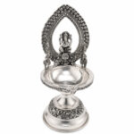 MAYURPATRA GANESH SILVER DIYA - 925 STERLING SILVER