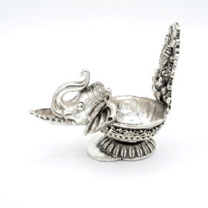 GAJARAJ JYOT SILVER DIYA - 925 STERLING SILVER