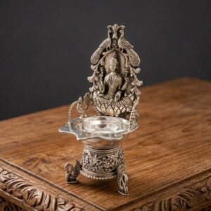 LAKSHMI VAIBHAV SILVER DIYA - 925 STERLING SILVER
