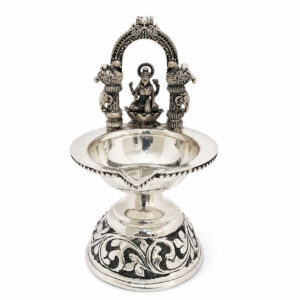 SHUBH LAKSHMI SILVER DIYA - 925 STERLING SILVER