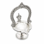 DIVINE ARCH GANAPATI SILVER DIYA - 925 STERLING SILVER