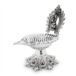 SHUBH GANESH JYOT SILVER DIYA - 925 STERLING SILVER