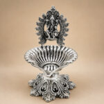 SHUBH GANESH JYOT SILVER DIYA - 925 STERLING SILVER