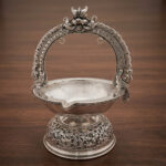 RAJYA KAMAKSHI SILVER DIYA - 925 STERLING SILVER