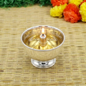DIVYA JYOTI SILVER DIYA - 925 STERLING SILVER