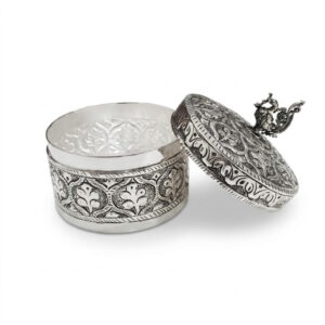 SHAHI KARIGARI SILVER TREASURE BOX - 925 STERLING SILVER