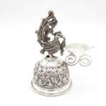 MAYUR JYOTI DEEP SILVER DIYA - 925 STERLING SILVER