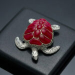 CRIMSON TIDE SILVER TURTLE- 925 STERLING SILVER