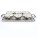 DIVINE ELEGANCE SILVER PLATTER SET - 925 STERLING SILVER